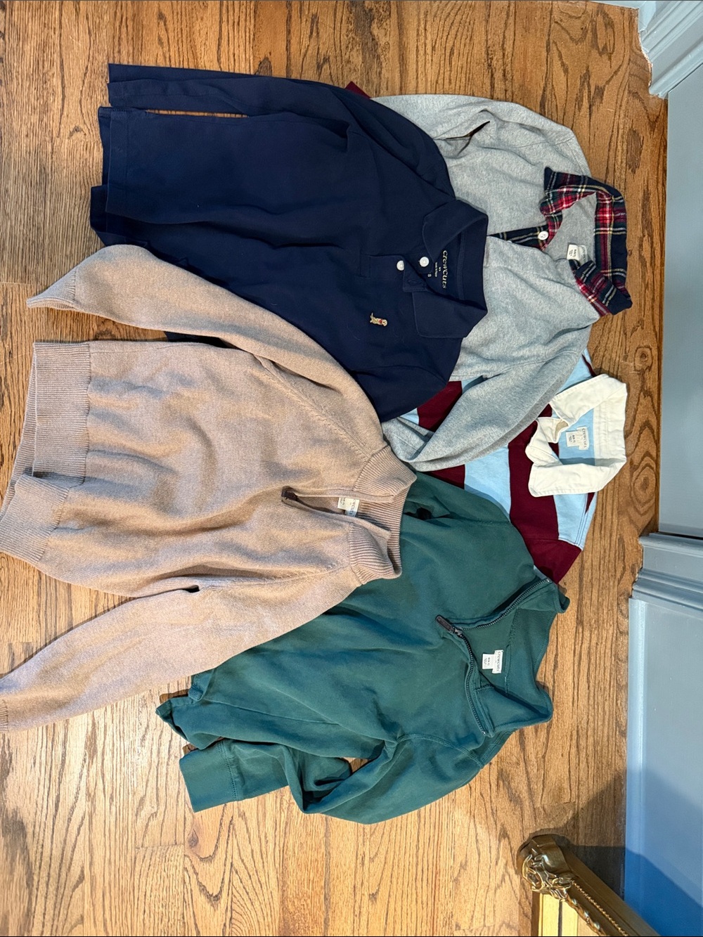 Lot of Boy’s Crewcuts polos and sweaters
